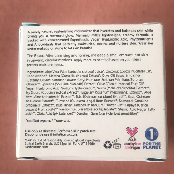 BRAND NEW IN BOX! EARTH HARBOR MERMAID MILK - Picture 8 of 13